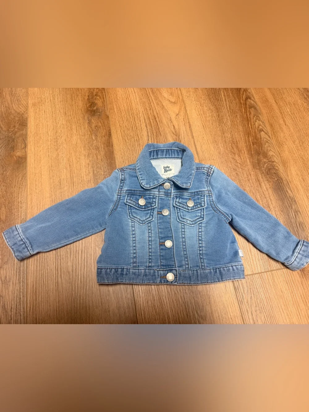 Baby B’gosh by Carter’s Denim Jacket 12M Medium Wash Snap Front Classic Baby